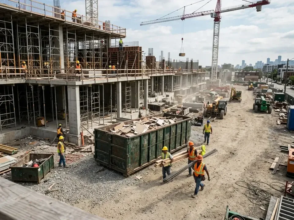 commercial-construction-site-w-002 — frequently asked questions, Low Cost Construction Dumpster Rental in Jonestown, TX
